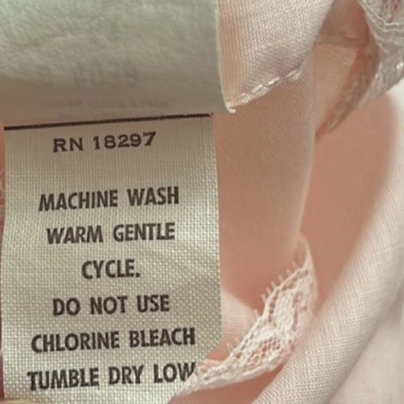 𝅺vintage C I Castro & Co Inc. Girls' Pink Lace Sleeveless Shift Dress Sz 6X‎ - Picture 8 of 9